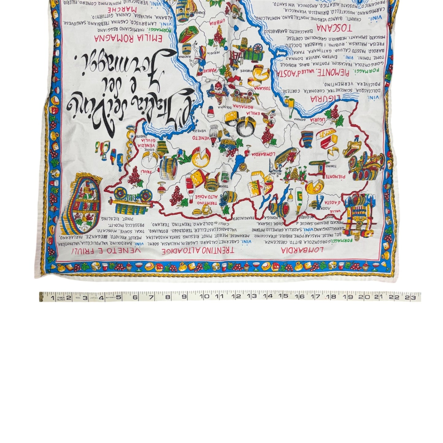 Italian Map Tea Towel