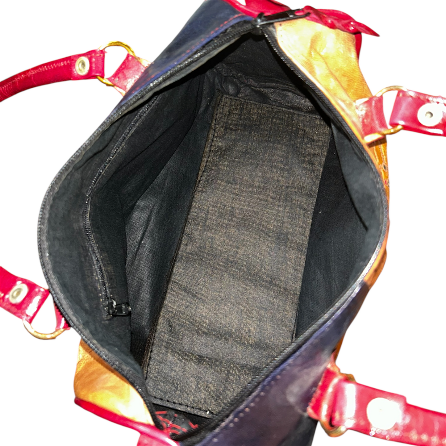 1960s Mediterranean Bags Hand Painted Genuine Leather