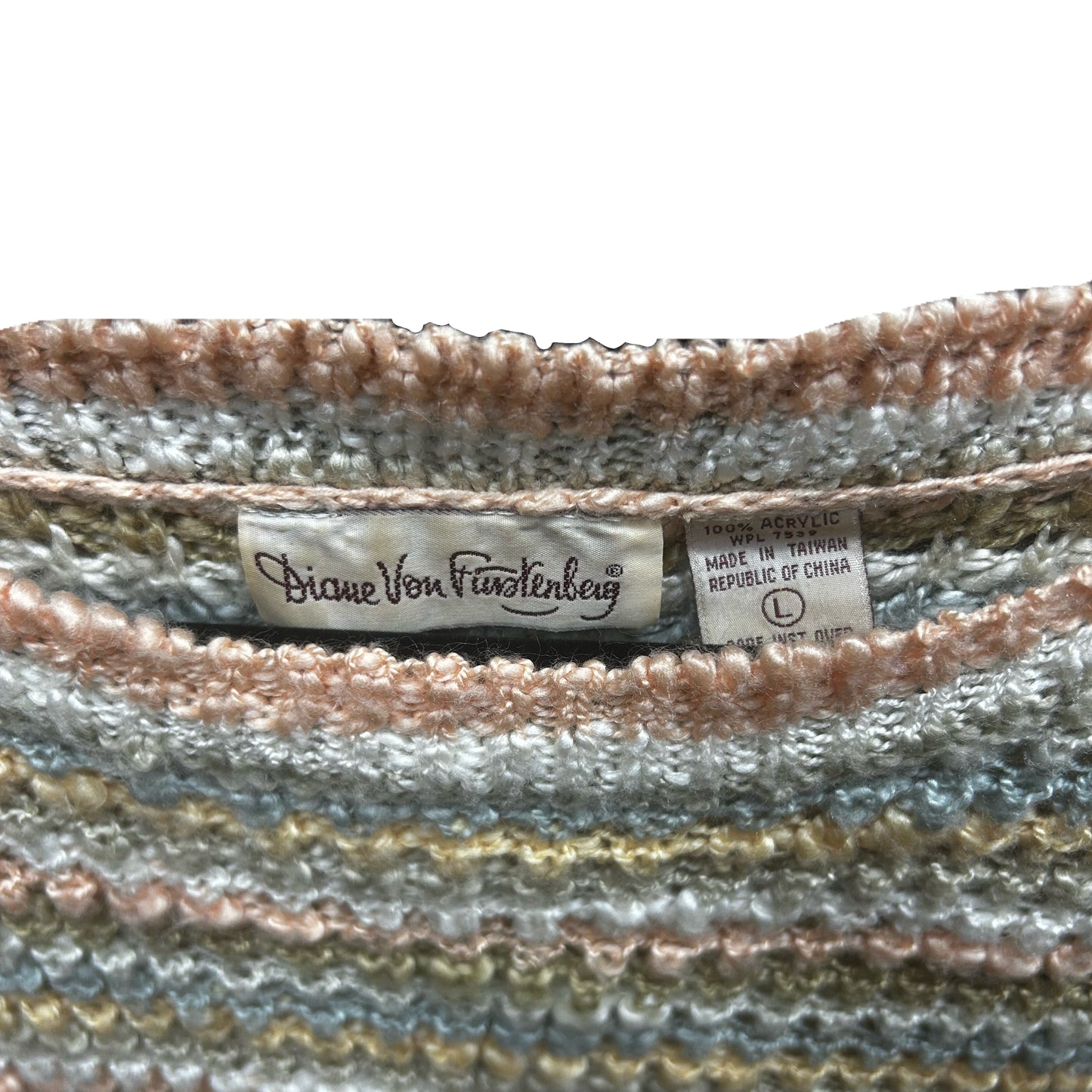 Diane Von Furstenberg Multicolored Knit Sweater WL