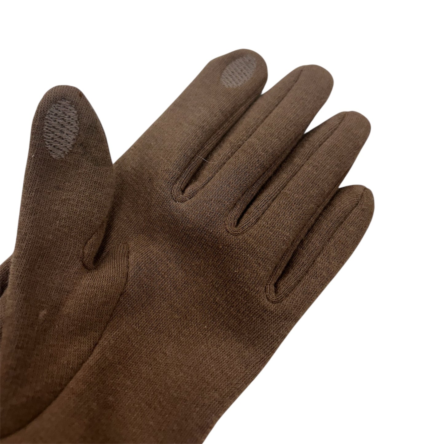 Faux Fur Finger Screen TouchChestnut Winter Gloves Women’s M