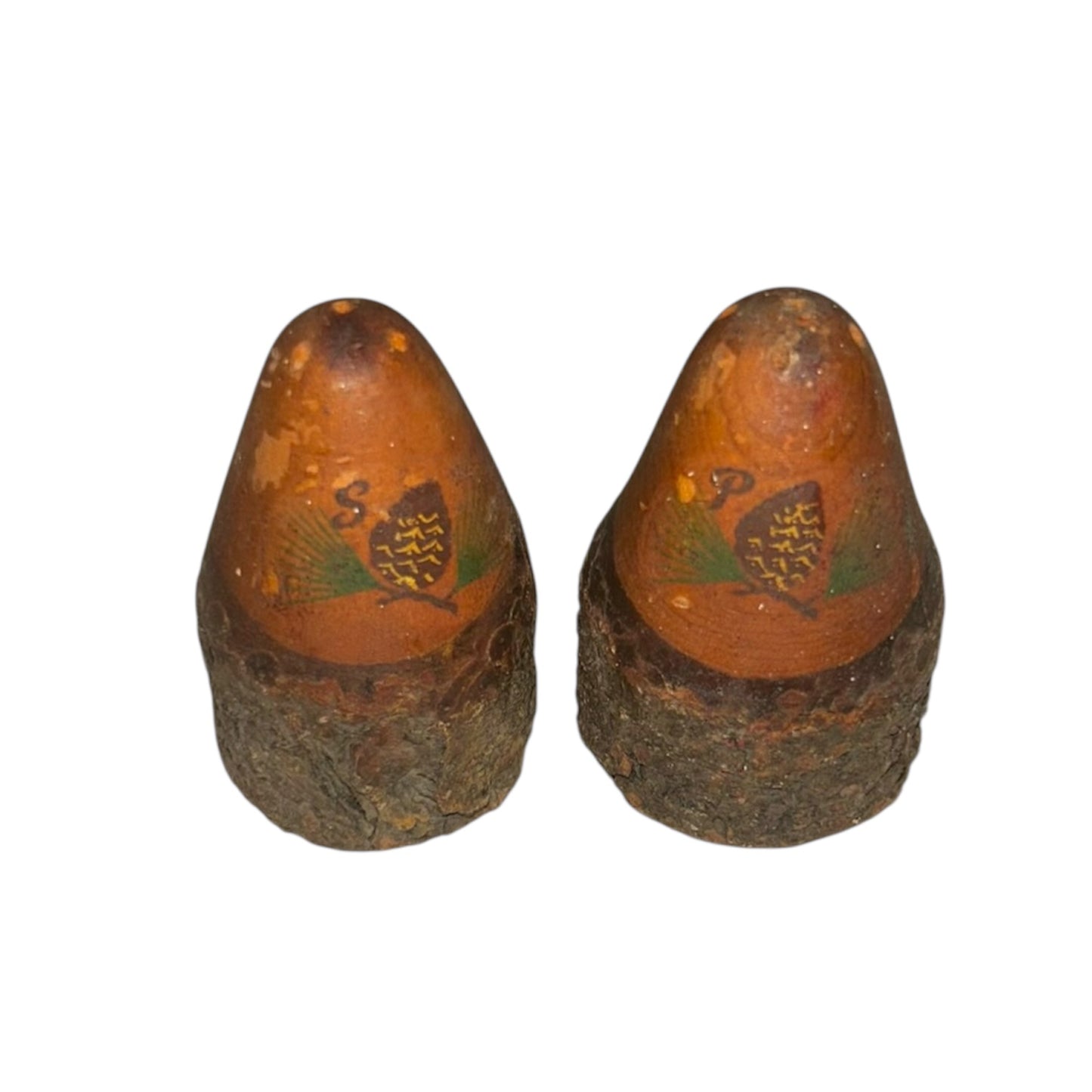 Yellowstone National Park Carved Tree Salt and Pepper Shakers