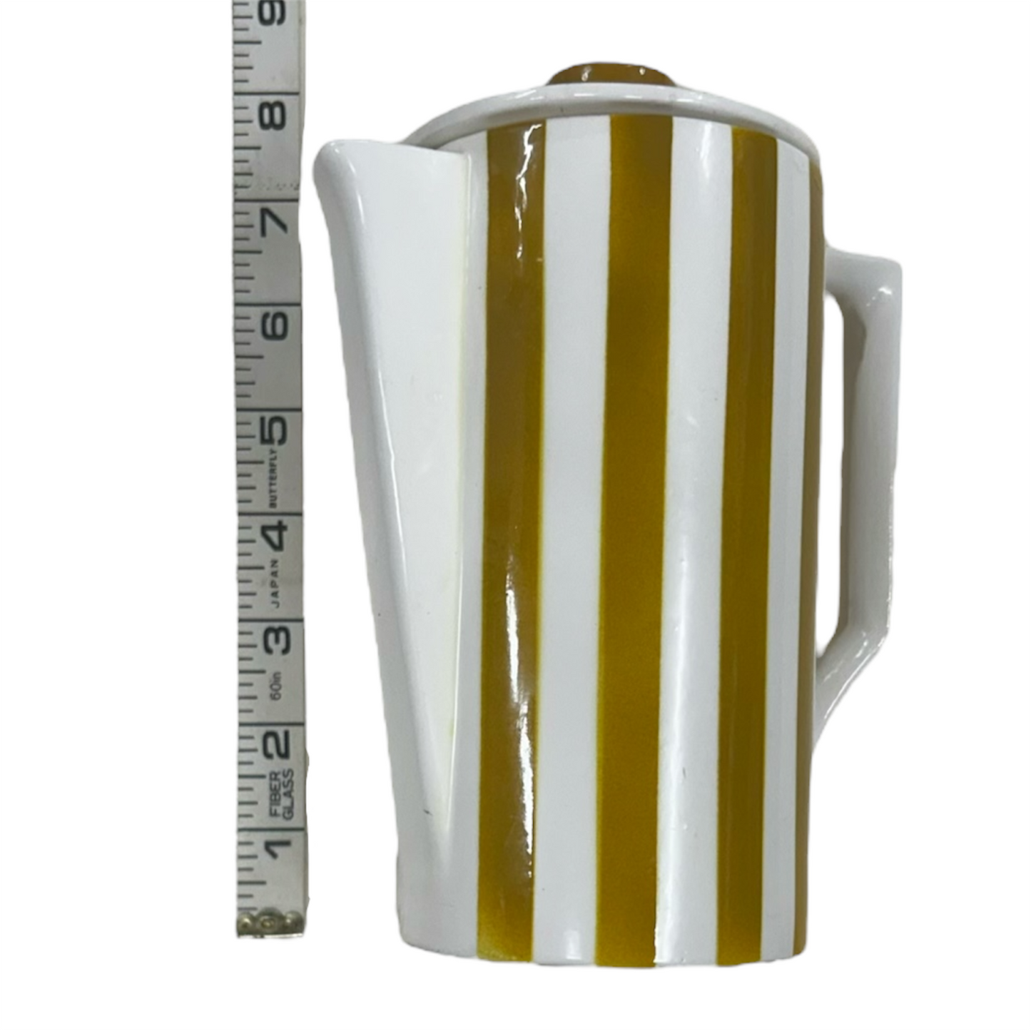 Rare Royal Sealy Gold Stripe Tea Pitcher
