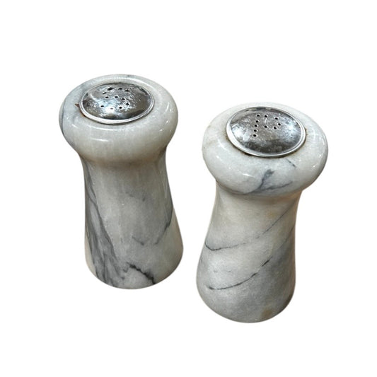 Marble Salt & Paper Shaker Set - Vintage