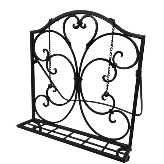 Black Metal Book Tablet Cookbook Stand
