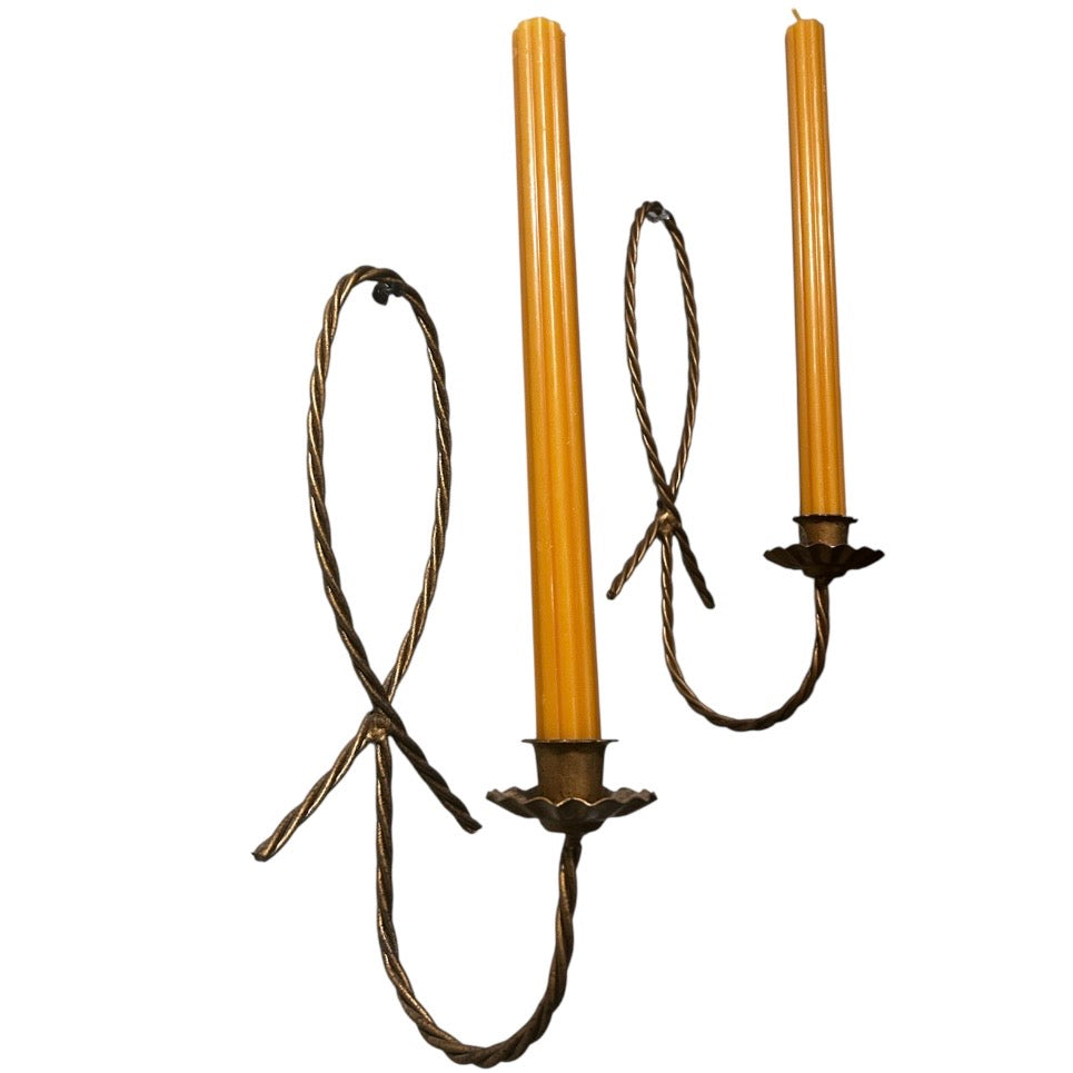 Set of 2 Wall Hanging Candle Holders Sconce