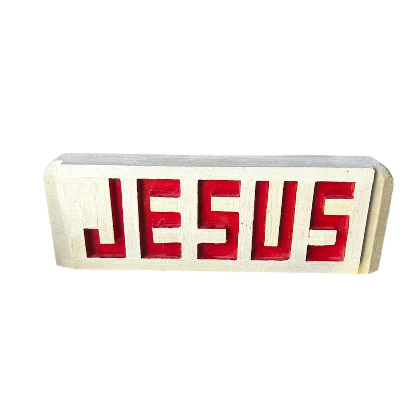 1999 B.C. Harpole Wooden Jesus Plaque