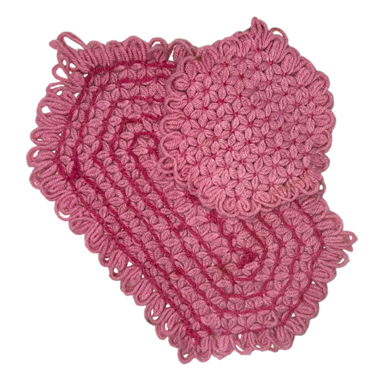 Handmade Crochet Hot Pads Set Of 2