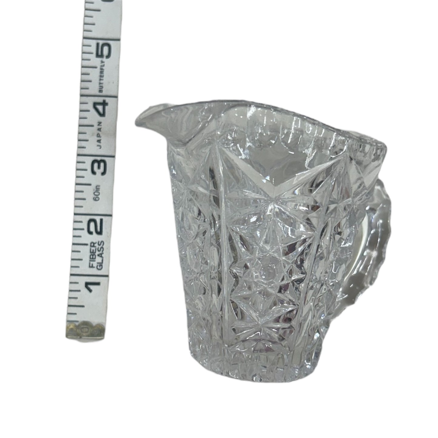 Crystal Cut Glass Cream Pitcher
