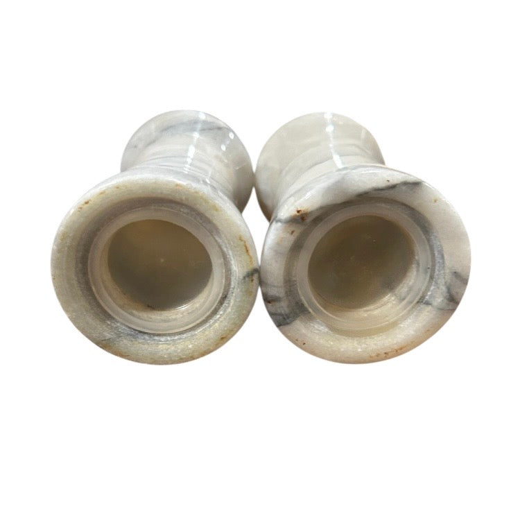 Marble Salt & Paper Shaker Set - Vintage