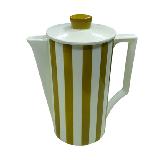Rare Royal Sealy Gold Stripe Tea Pitcher