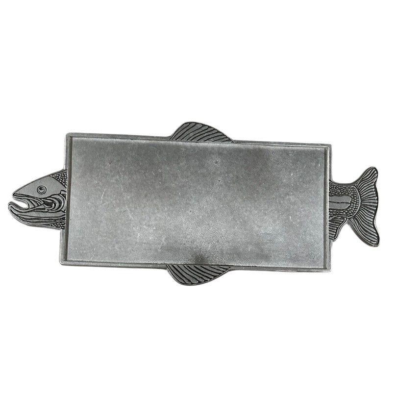 1970s Metal Salmon Tray With Feet - Vintage
