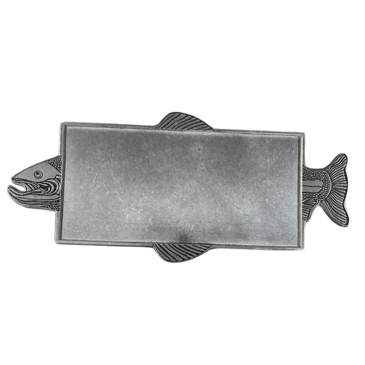 1970s Metal Salmon Tray With Feet - Vintage