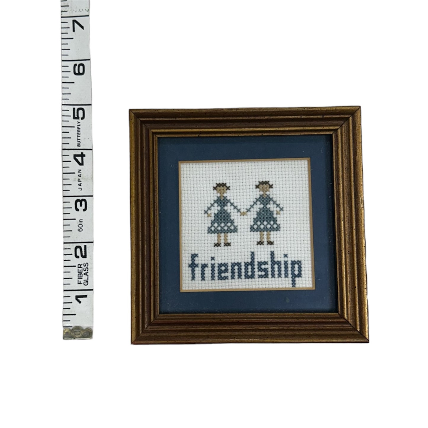 Cross Stitch Friendship Framed Picture