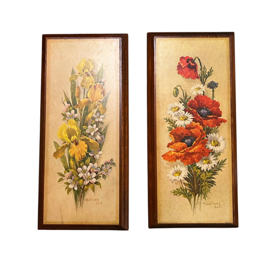 1966 Robert H. Laessig Flower Art Prints - Vintage