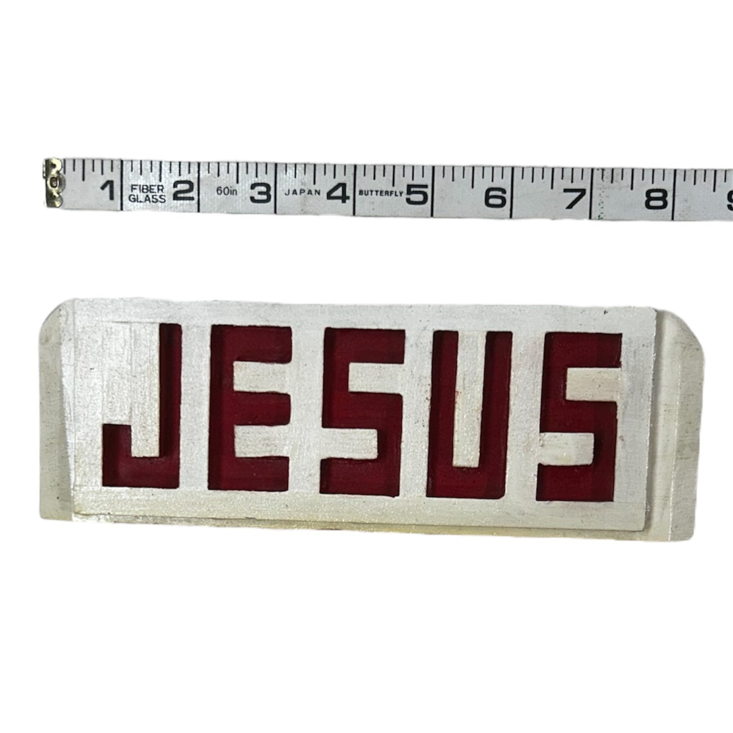 1999 B.C. Harpole Wooden Jesus Plaque