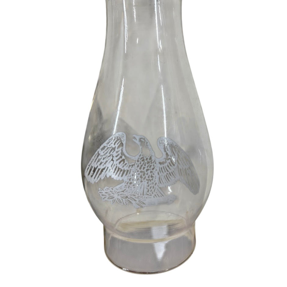 Brass American Eagle Kerosene Oil Lamp
