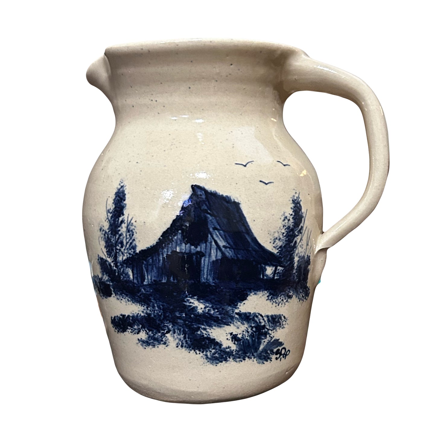 Blue Glaze Paul Storie Pottery Stonewear Pitcher