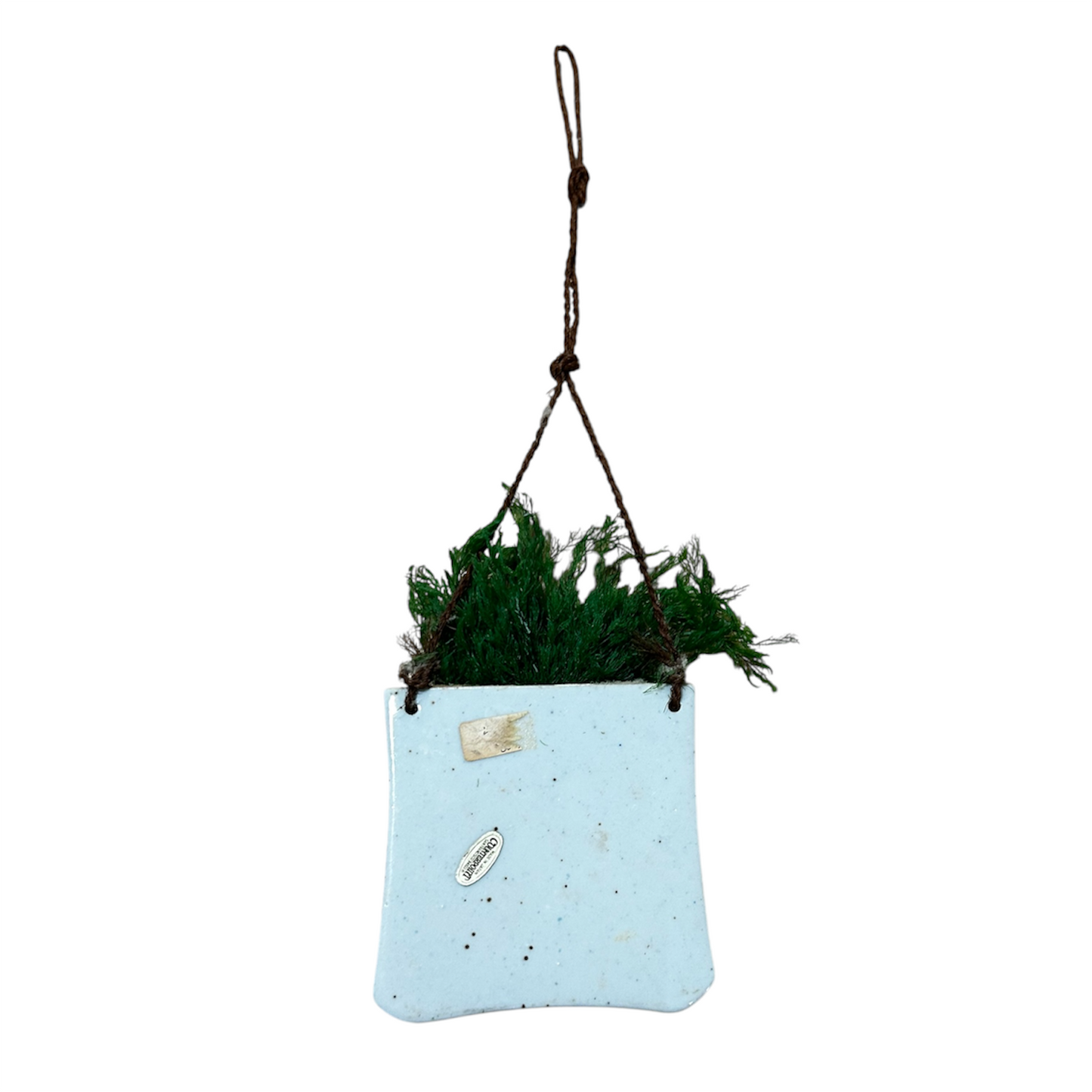 Ceramic Flower Print Plant Wall Hugger - Vintage