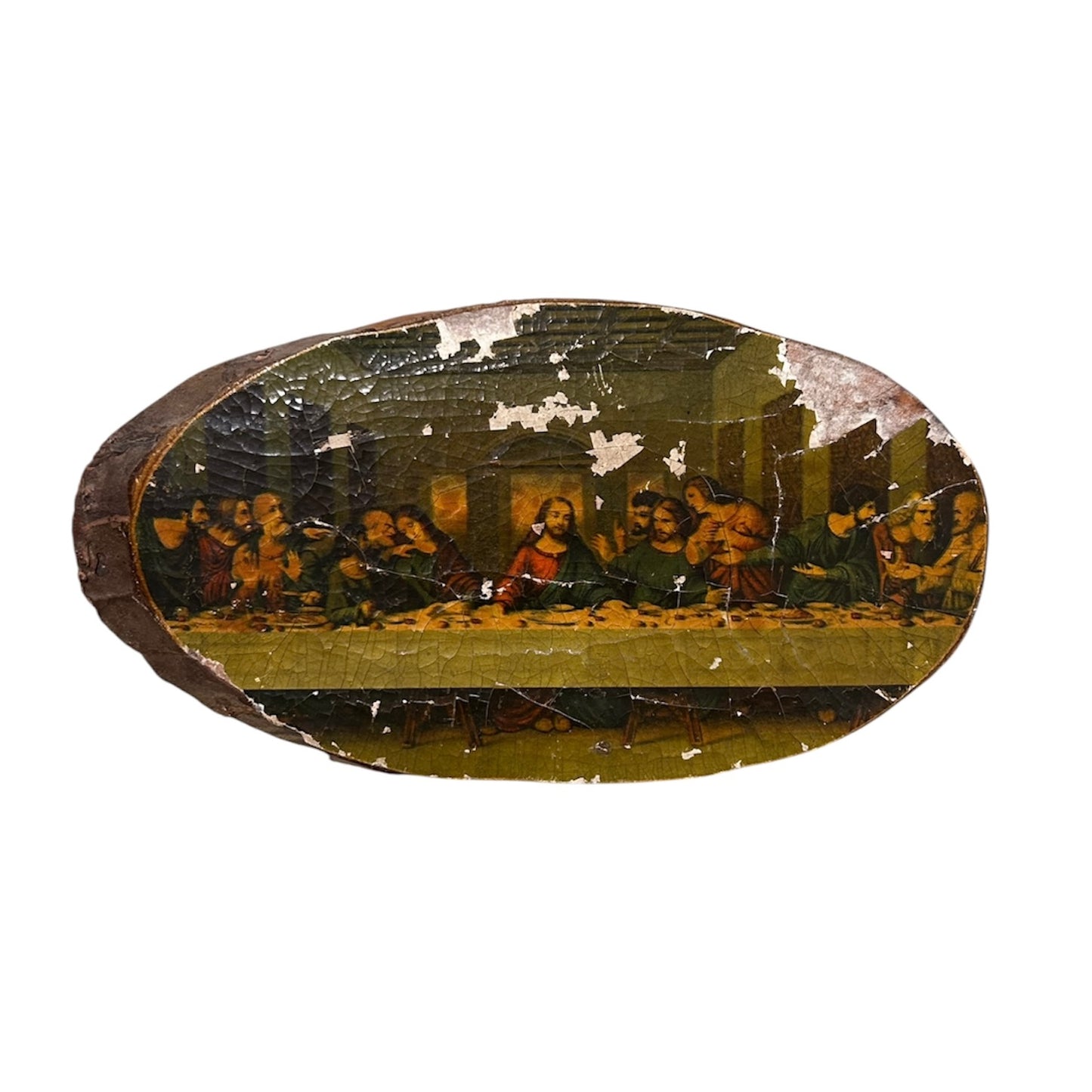 The Lord’s Supper Wooden Plaque - Vintage
