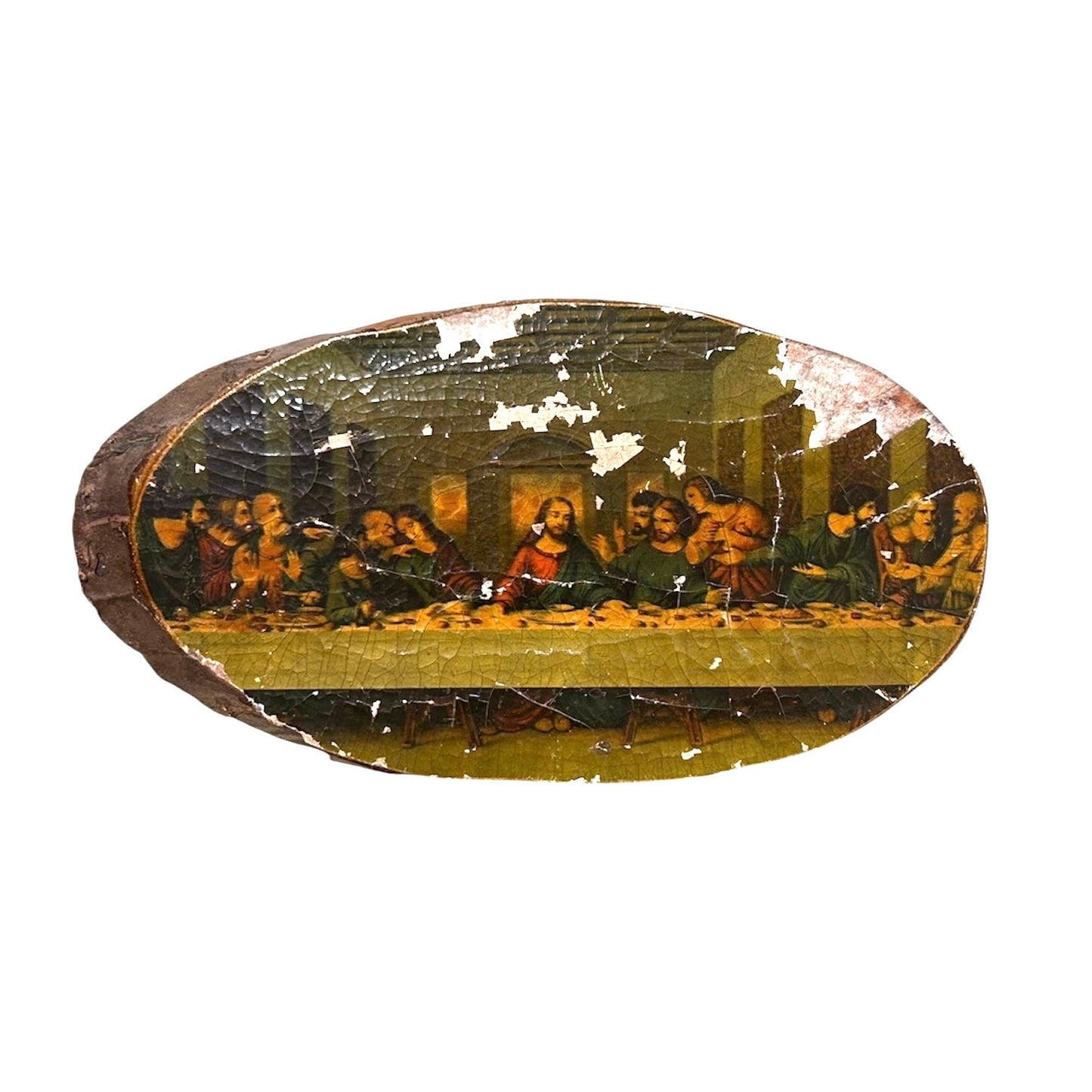 The Lord’s Supper Wooden Plaque - Vintage