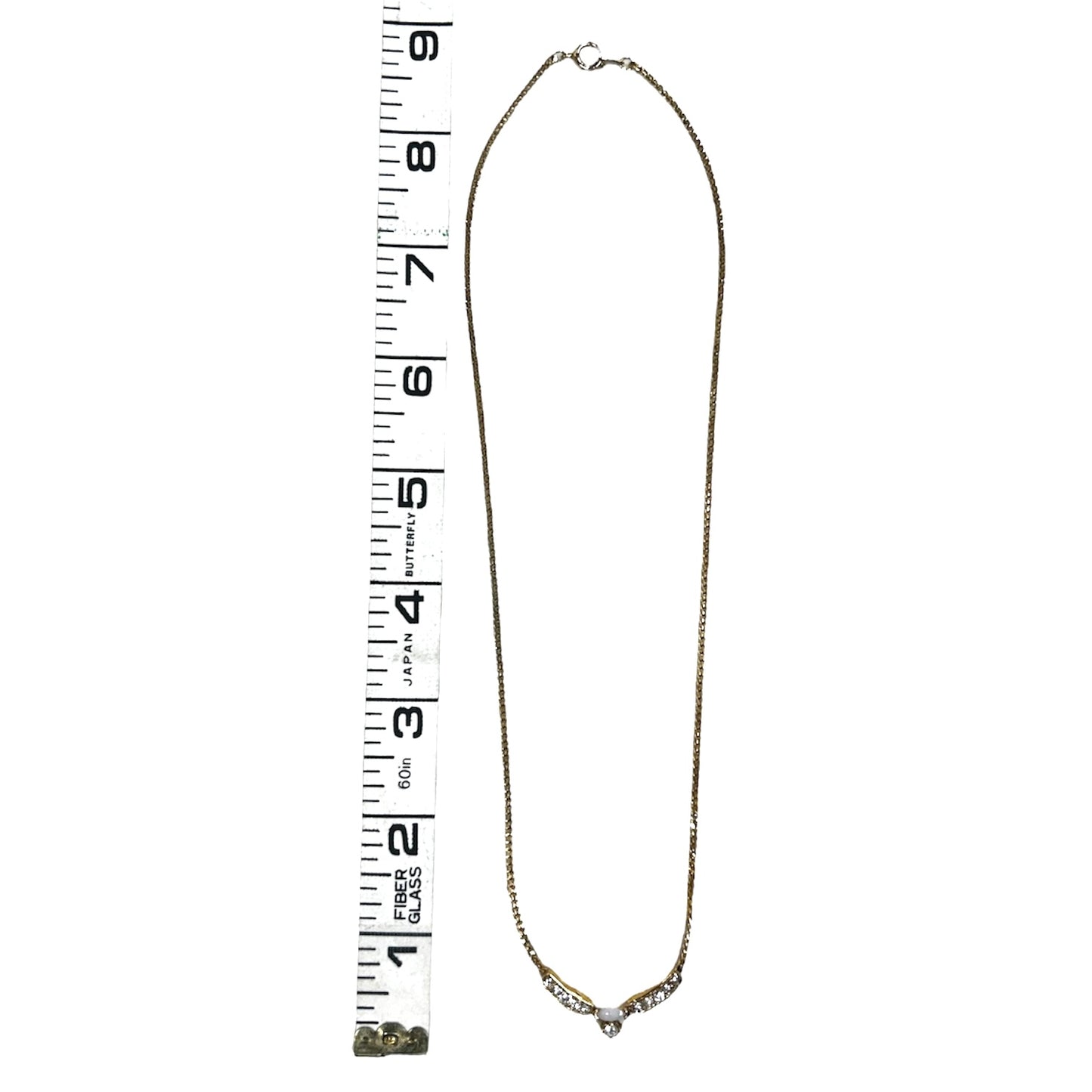 1980s Ronté Of Beverly Hills Genuine Opal 14 Karat Gold Rhinestone Pendant Necklace